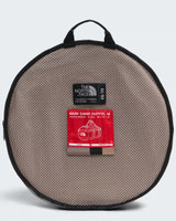 The North Face Base Camp 71L Duffel Bag in Smokey Brown/TNF Black/Garnet back view