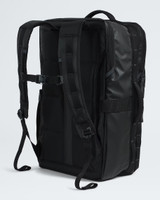 The North Face Base Camp Voyager 35L Travel Pack TNF Black/Asphalt Grey straps detail