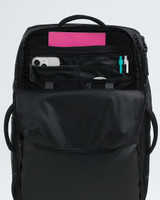 The North Face Base Camp Voyager 35L Travel Pack TNF Black/Asphalt Grey packed view