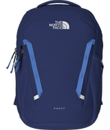 The North Face Vault Backpack in Bold Blue/Active Blue front view