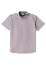 Vissla Men's Blurred View Eco Short Sleeve Shirt Violet front view