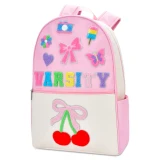 Iscream Varsity Pink Backpack left side view
