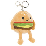 Iscream Cheesy The Burger Bag Charm plush detail