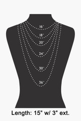 Fame Chunky Marble Acrylic Beaded Necklace detail view