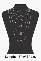 Fame Intricate Mixed Beaded Necklace detail view
