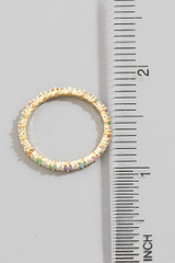 Fame Gold-Dipped Colored Cubic Zirconia Eternity Ring detail view