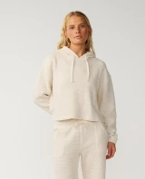 Rip Curl Cala Nights Textured Hoodie Natural Full front
