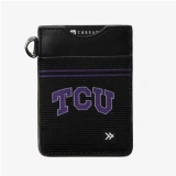 Thread Wallets TCU Vertical Wallet TCU Black front view