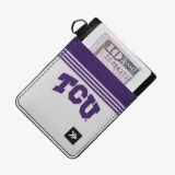 Thread Wallets TCU Vertical Wallet TCU White side view