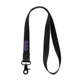 Thread Wallets TCU Neck Lanyard in TCU Black front view