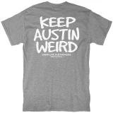Outhouse Designs Keep Austin Weird Willy Dilly Tee graphic detail