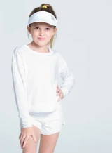 Lucky in Love Girls' Hype Long Sleeve in White side view