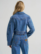 Wrangler Women's Super Jacket Cowboy Fade back view