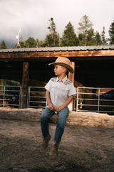 Burlebo Toddlers' Performance Western Shirt Bird Season lifestyle