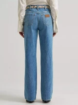 Wrangler Women's Relaxed Joey Jeans in Storm Trail detail view