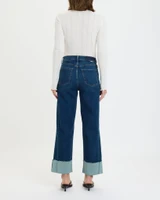 Daze Denim Women's Pleaser Jeans in Slow Motion side detail