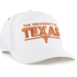 47 Brand Texas Longhorns Brrr Expressway Hitch Snapback Hat in White side view