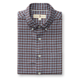 Duck Head Paxon Plaid Flannel Windblown Sky front view