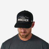 Burlebo Local Rancher Snapback Hat in Black on model