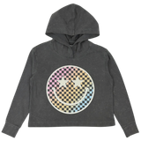 Tiny Whales Girls' Superstar Hoodie Mineral Black front