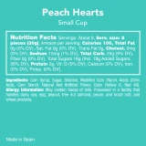 Candy Club Peach Hearts Gummies package front