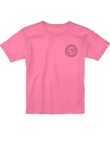 Puppie Love Girls' Ice Cream Pup Tee Azalea front view