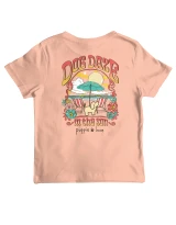 Puppie Love Girls' Dog Daze Tee in Dusty Rose detail view