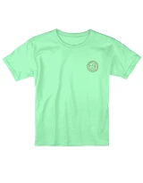 Puppie Love Girls' Sunny Days Pup Tee in Mint Green front view