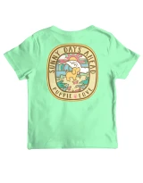 Puppie Love Girls' Sunny Days Pup Tee in Mint Green detail view
