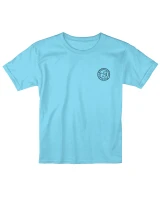 Puppie Love Girls' Beach Cruiser Pup Tee Sky front view