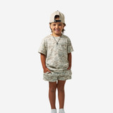 Burlebo Boys' Vintage Washed Tee in Classic Deer Camo detail