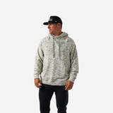 Burlebo Men's Vintage Washed Fleece Hoodie in Classic Deer Camo front view