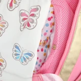 Packed Party Gold Butterfly Backpack with Tuckaway Wings pocket detail