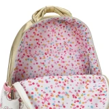 Packed Party Gold Butterfly Backpack with Tuckaway Wings compartment view