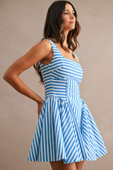 Mable Women's Stripe Mini Dress side view