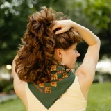 Model styling Handker Royce Bandana B155 as accessory