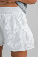 Mable Women's Seersucker Shorts Navy detail view