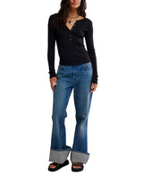 Free People Jamie Henley Top Pitch Black side view