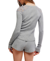Free People Made You Blush Layering Top Pink Lotus front view