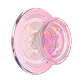 PopSockets Iridescent Pink Blush MagSafe PopGrip mounted display