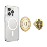 PopSockets Enamel Mae Flower with Pearl MagSafe PopGrip expanded