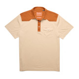Howler Brothers Texas Longhorns Ranchero Polo RANCHERO LOS LONGHORNS flat lay