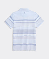 Vineyard Vines Boys' Performance Kiawah Engineer Stripe Sankaty Polo