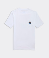 Vineyard Vines Boys' Black Lab EDSFTG Pocket Tee White Cap detail