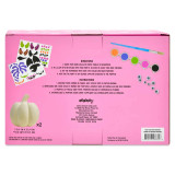 Iscream Paint Your Own Monsters pumpkin craft kit package back view