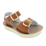 Salt Water Sandals Toddlers' Tan Sun-San Surfer Shoes in tan leather