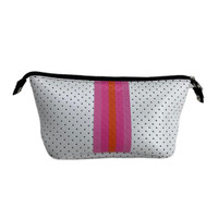 Parker & Hyde Neoprene Cosmetic Bag - White/Pink