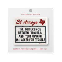 Tequila Opinion Sticker