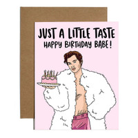Harry Just A Little Taste Cake Birthday Card Stationary & Cards 5.5 ERLEBNISWELT-FLIEGENFISCHEN'S