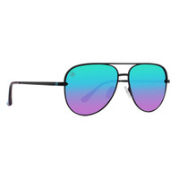 Blenders Flying Pretty Sunglasses in Matte Black/ Purple/ Blue mirror colorway